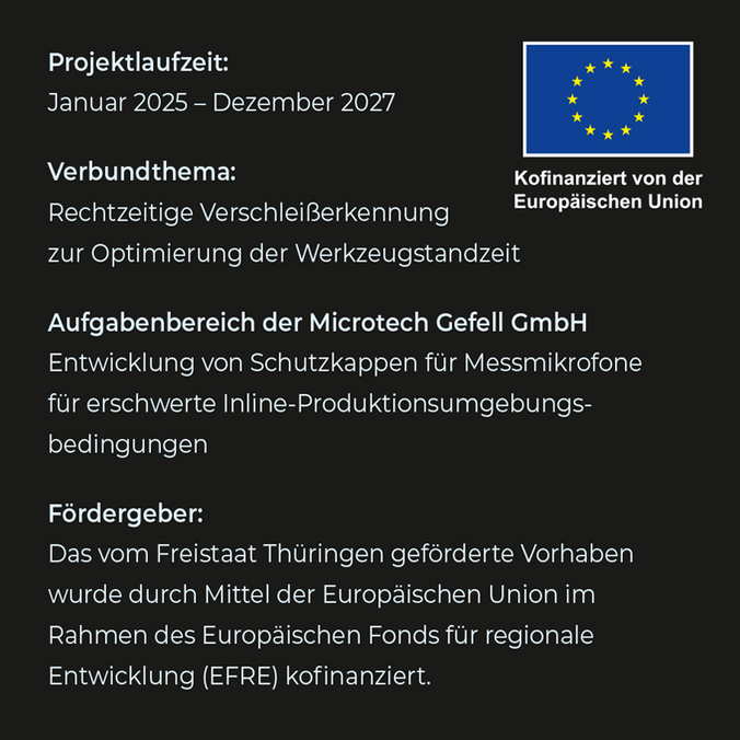 Förderprojekt FRÄSAMO - Akustische Überwachung von Fräswerkzeugen